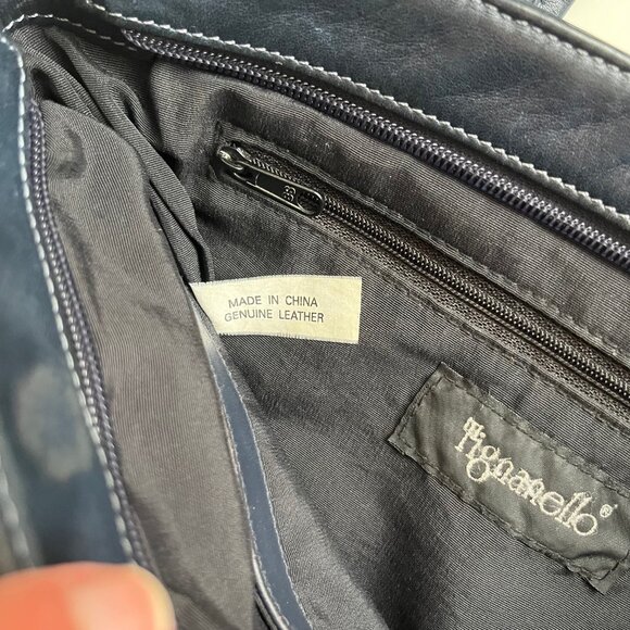 Vintage Tignanello Navy Leather Shoulder Bag - Picture 7 of 7